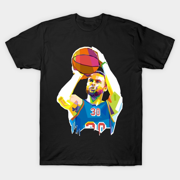 STEPHEN CURRY T-Shirt by Vector Baturaja